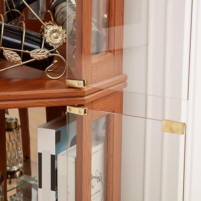 Glass Corner Display Cabinet - Image 6