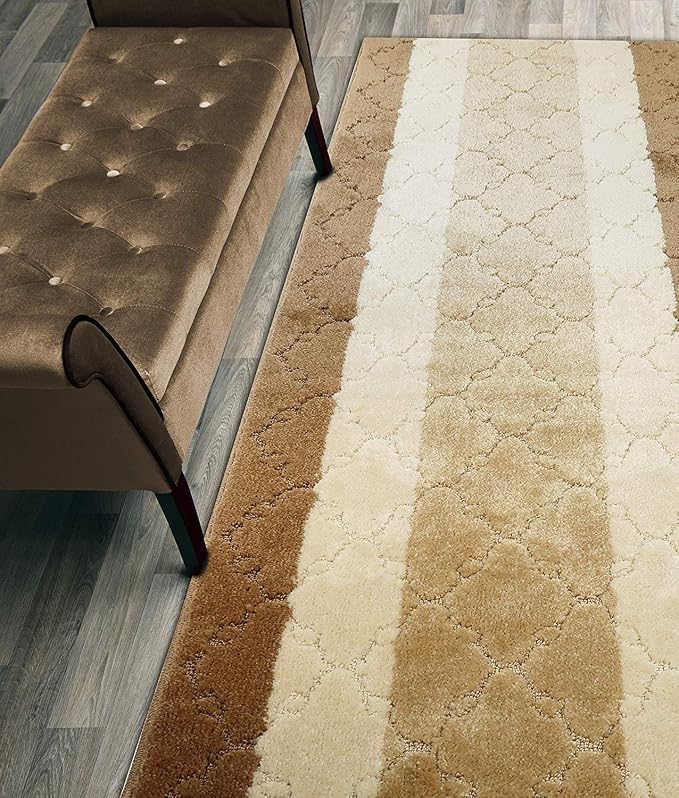 33 Ft Extra Long Beige Kitchen Hallway Runner Rug, Non-Slip Washable 26" X 33' by ORFAHOME