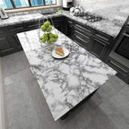 Livelynine 24 X394 Wide Marble Peel and Stick Wallpaper Kitchen Vinyl Wrap - Image 3