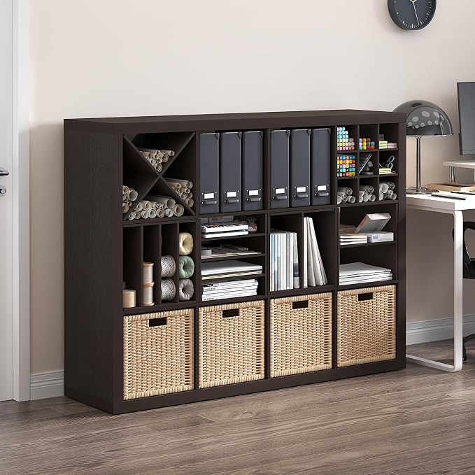 Furinno Cubicle Cube Insert, 3-Shelf Cube Organizer, 3-Tier Shelf Accessory - Image 2