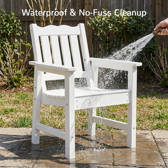 Stoog All-Weather Patio Chairs Set of 2, HIPS Outdoor Chairs - Image 7