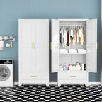GAIOUS Steel Armoire Wardrobe Closet - Image 7