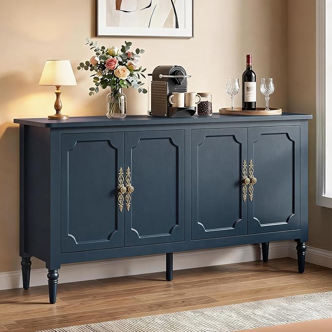 RoyalCraft Buffet Cabinet with Storage, Vintage Sideboard with Adjustable by Bringyoubetterlife