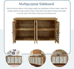 LKTART 60" Vintage Sideboard Buffet Cabinet, French Country Sideboard, - Image 6