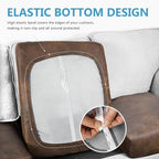 ANARACHON Leather Look Couch Cushion Covers Sofa Seat Slipcovers Sets Couches - Image 3