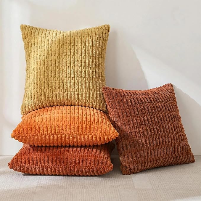 Fancy Homi 4 Packs Decorative Throw Pillow Covers - Image 2