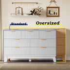 BORNOON Fluted 7 Drawer Dresser, 47.2" Wide Modern Boho Chest of Drawers - Image 3