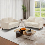 Kingfun 56" Chenille Sofa, Loveseat Couch, Mid Century Modern Love Seat Couches - Image 4