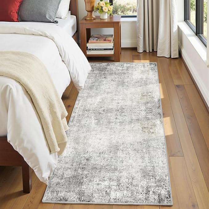 RELEANY Washable Runner 2'x10' Abstract Area Rug - Image 4