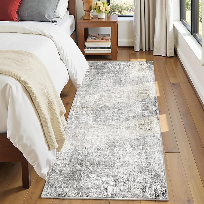RELEANY Washable Runner 2'x8' Abstract Area Rug - Image 4