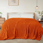 Exclusivo Mezcla Striped California King Size Fleece Blanket by ExclusivoMezcla