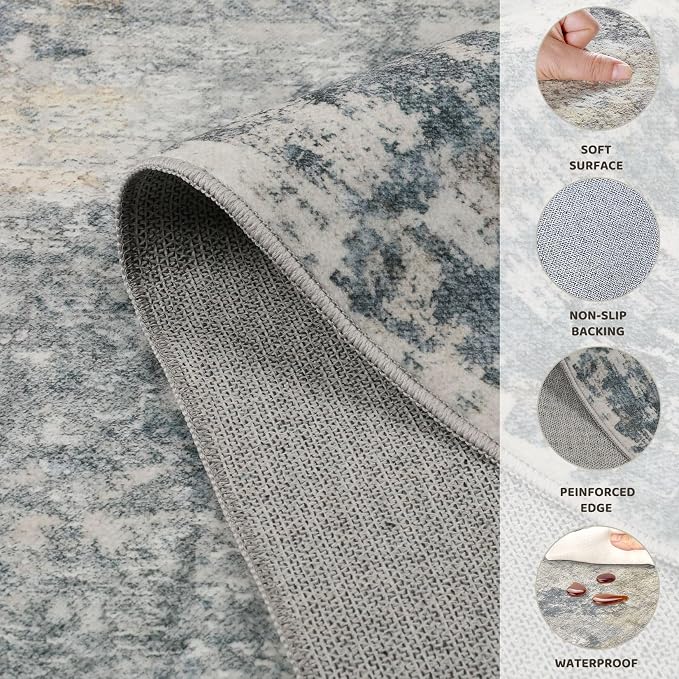 UERMEI 3x5 Area Rug Living Room Rugs - Image 9