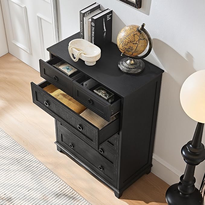 Joaxswe Farmhouse 6 Drawer Dresser - Image 5