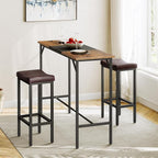 HOOBRO Bar Chairs, 24.8 Inches, 2.4" Thick Upholstery, - Image 8