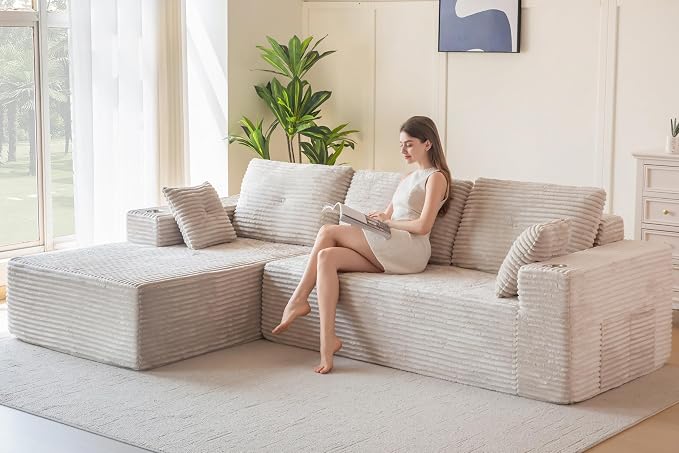 MAXYOYO 104" Modular Sectional Couch by MAXYOYO
