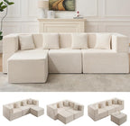 MONVANE 103'' Modular Sectional Sofa, Cloud Sectional Couch by MONVANE