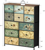 Tohomeor Dresser with Drawers for Bedroom Chest of Drawers Fabric Dresser for - Image 3