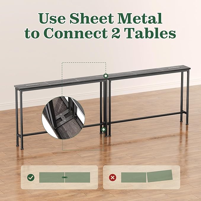 SUPERJARE 5.7 Inch Console Table - Image 9