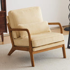 VINGLI Upgraded Premium Corduroy Accent Chair, Upholstered Arm Chair, Solid by VINGLI