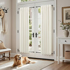 Pitalk 72 Inch Curtains for Living Room Black Out Linen Back Tab Loops Room - Image 8
