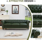 QHITTY 3 Piece Living Room Set, Sectional Chesterfield Sofa Chair Contemporary - Image 5