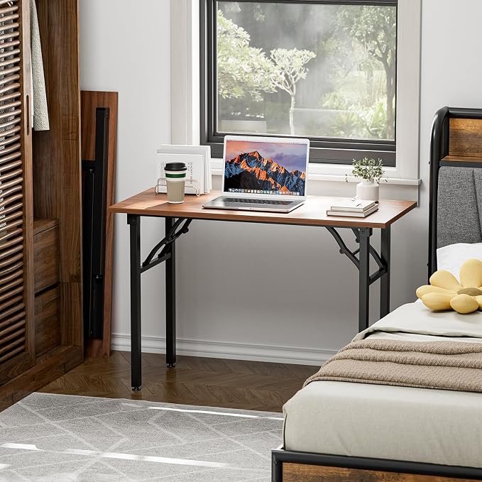TEMI Small Computer Desk Folding Table - Image 9