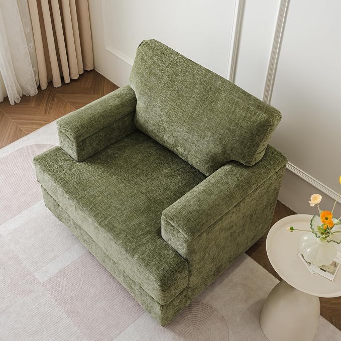 Oversized Living Room Chairs Set of 2, Comfy Accent Chair - Image 6