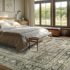 8x10 Retro Washable Area Rugs for Living Room, Dining Room, Nursery | Ultra - Image 7