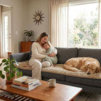 Fixwal Waterproof Flannel Dog Couch Cover, 27.6" x 70.9", Coffee | Integrated - Image 8