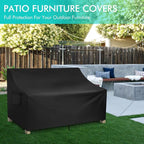 WLEAFJ Patio Sofa Cover Waterproof, 3-Seater Outdoor Sofa, Heavy Duty Deep - Image 6
