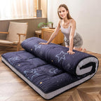 MAXYOYO Black Moon and Star Futon Mattress, Japanese Floor Mattress Quilted by MAXYOYO