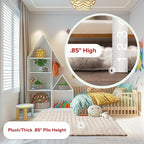 nuLOOM Jeni Beige Checkered Washable Area Rug - Image 9