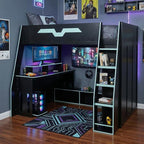 Full Size Wood Esports Loft Bed - Image 3