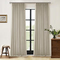 Burlywood Birch 100% Blackout Pinch Pleated Linen Curtains 92 Inches Long | by Twodrapes
