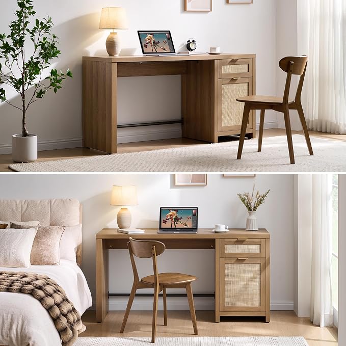 SICOTAS Rattan Executive Desk - Image 8