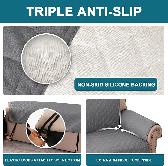 Turquoize 100% Waterproof Sofa Covers Chair Cover Armchair Couch Protector - Image 4