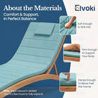 Quilted Chaise Lounge Outdoor Patio Furniture Cushions | Water-Resistant Patio - Image 4