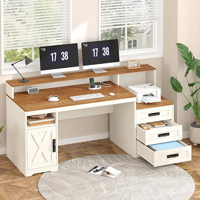 TVU Farmhouse Computer Desk - Image 3
