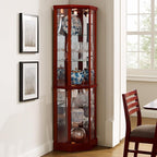 Corner Curio Cabinet, Wine Bar China Cabinet - Image 3