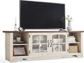LINSY HOME TV Stand for 75 Inch TV, Modern Farmhouse Entertainment Center by LINSYHOME