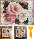 6 Sheets Roses Rub on Transfers by BEUNITONE