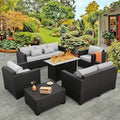 Rattaner 6 Pcs Outdoor Furniture Sets Patio Furniture Set by Rattaner