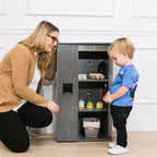 ECR4Kids Wooden Pretend Play Kitchen Refrigerator - Image 10