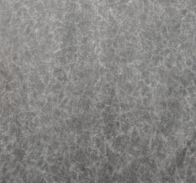 NAT Leathers Gray Vintage Distressed Soft Faux Leather Fabric Sheet PU Sold by - Image 3