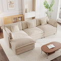 mikibama Modular Sectional Sofa, 111.5 Inch L Shaped Couch Set by Mikibama
