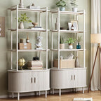 ONBRILL 71" Tall Bookshelf, 4-Tier Book Shelf - Image 3