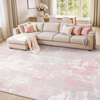 RELEANY Washable 10'x14' Abstract Area Rug by RELEANY