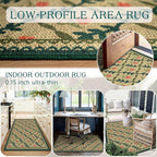 3x5 Entryway Rug, Small Washable Indoor Outdoor Mats - Image 5