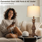 Cinkeda 29" Tall Farmhouse Table Lamp - Image 3