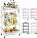 TOOLF 4-Tier Rolling Cart, Metal Utility Cart by TOOLF